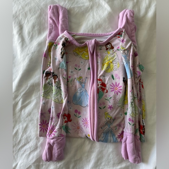 Little Sleepies OG Disney Princesses Pink 3-6 Month Zippy - Picture 6 of 6
